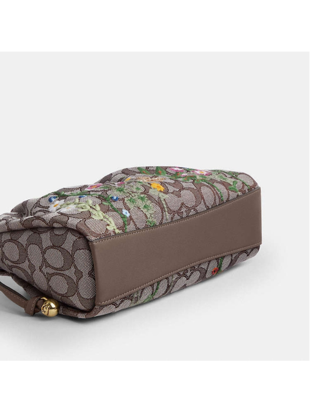 NEW Coach Faye Shoulder Bag In Signature Jacquard With Floral Embroidery NWT - Picture 10 of 16